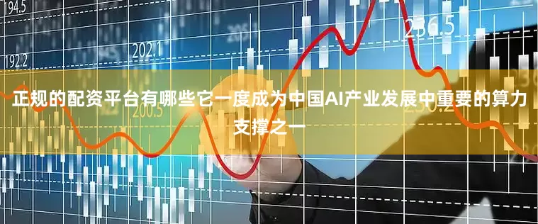 正规的配资平台有哪些它一度成为中国AI产业发展中重要的算力支撑之一