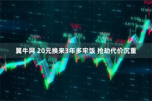 翼牛网 20元换来3年多牢饭 抢劫代价沉重